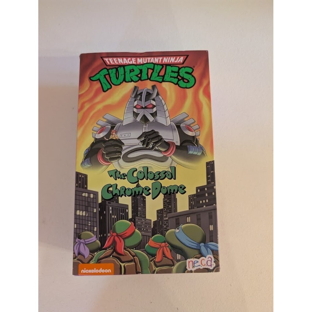 NECA TMNT The Colossal Chrome Dome Action Figure Nickelodeon New Sealed - Picture 1 of 4